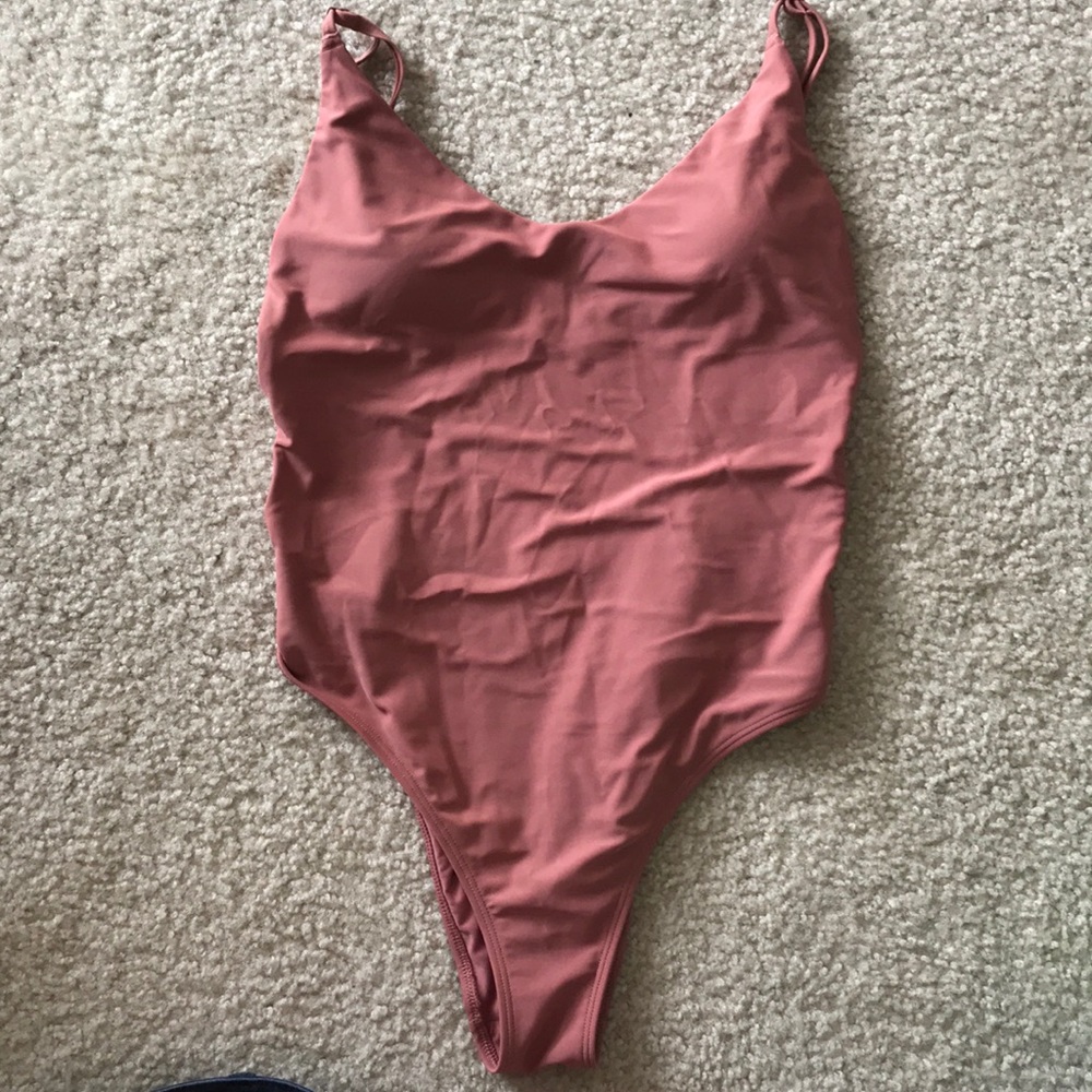 Aerie blush pink cut out one piece swimsuit